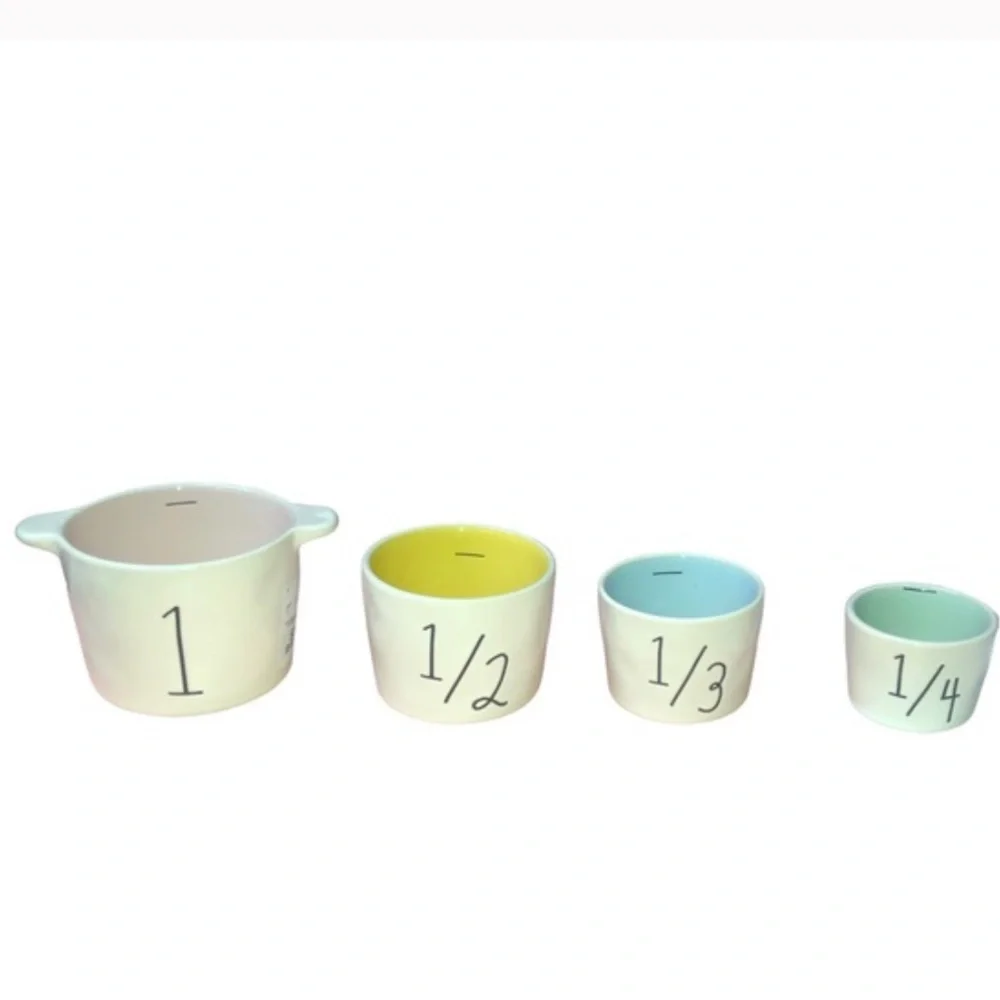 Rae Dunn Disney princess watercolor silhouette measuring cups set
